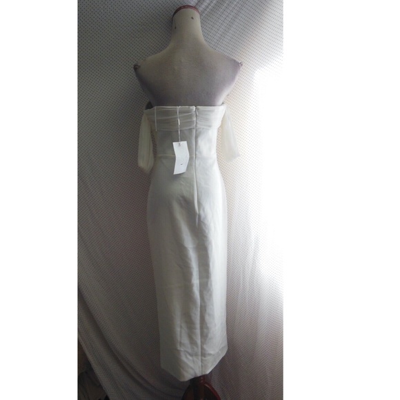 Likely White Off-Shoulder Midi Dress - Picture 15 of 16